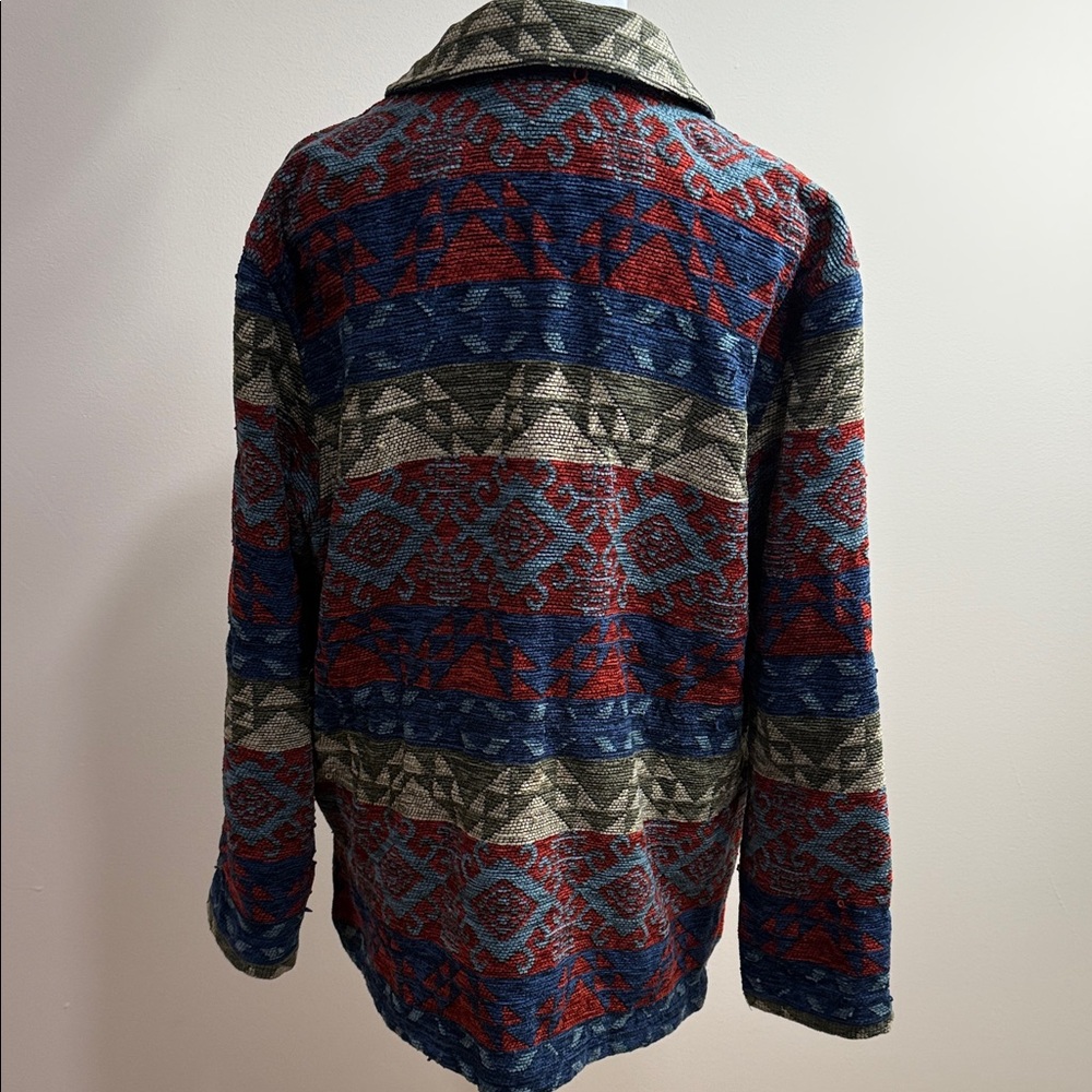 Coldwater Creek Multicolor Patterned Utility Jack… - image 3